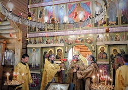 Богослужение на Веркольском подворье 