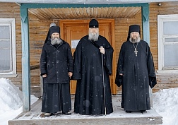 Встреча на подворье обители Встреча на подворье обители