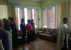 Водосвятный молебен в НРЦ. Уборка территории. 