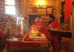 Визит игумена Варлаама (Дульского) на подворье.